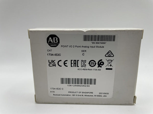 New Sealed Allen Bradley 1734-IE2C 2 Point Analog Input Module