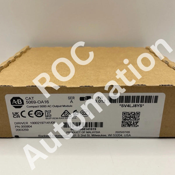 New Sealed Allen Bradley 5069-OA16 Ser A Compact I/O 16-Ch 120/240VAC Output