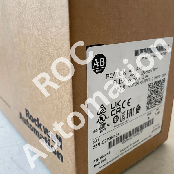 New Sealed Allen-Bradley 25B-D2P3N104 PowerFlex 525 0.75kW 1HP AC Drive