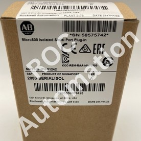 New Sealed Allen Bradley 2080-SERIALISOL | Micro800 Isolated Serial Port Module