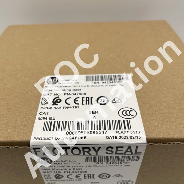 New Sealed Allen Bradley 5094-MB 5094 Mounting Base