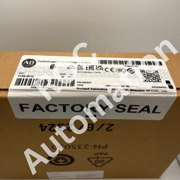 New Sealed Allen Bradley 1756-IR12 Ser B ControlLogix 12-Ch RTD Input Module