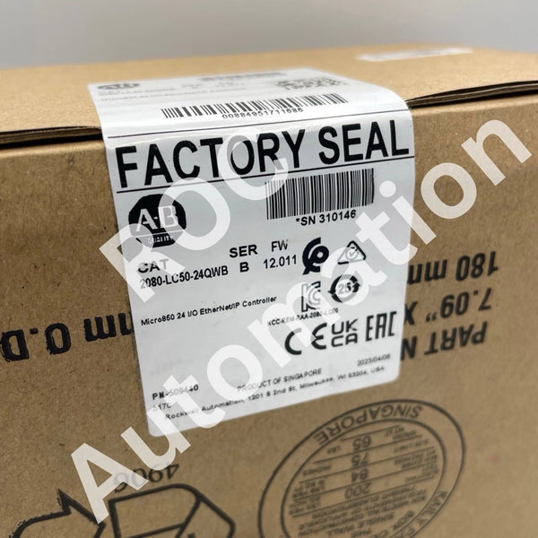 New Sealed Allen-Bradley 2080-LC50-24QWB Micro850 24 I/O EtherNet/IP Controller