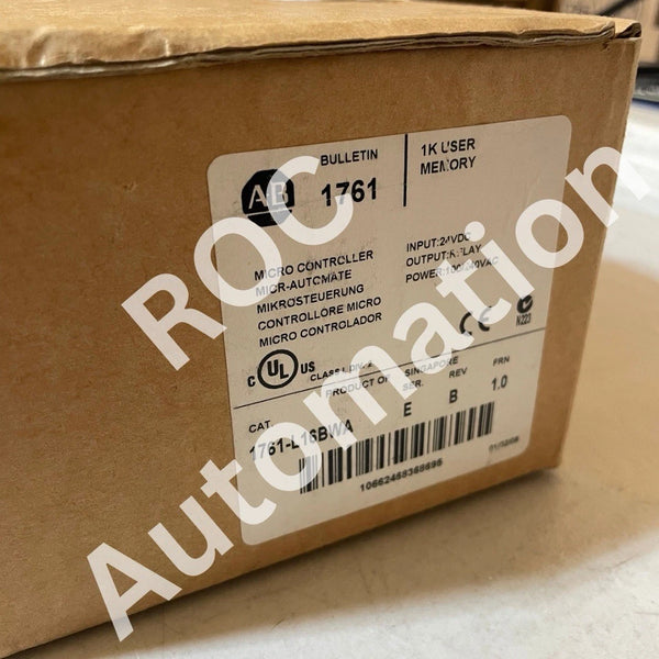 New Sealed Allen Bradley 1761-L16BWA Ser E Micrologix 1000 Controller Module