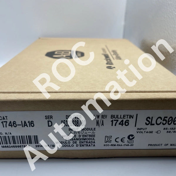 New Sealed Allen-Bradley 1746-IA16 Ser D SLC 500 PLC Digital Input Module