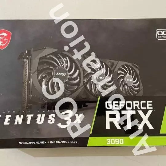 New MSI GeForce RTX 3090 VENTUS 3X 24G OC 24GB GDDR6X Graphics Card