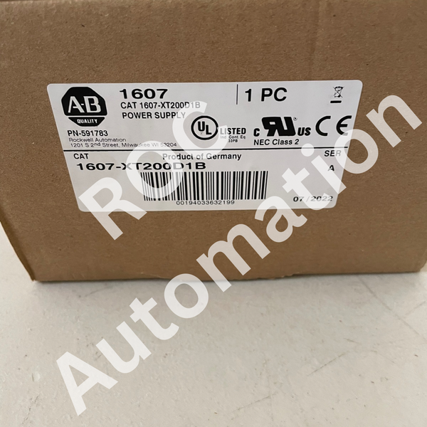 New Sealed Allen Bradley 1607-XT200D1B Armorpower 24v DC Power Supply
