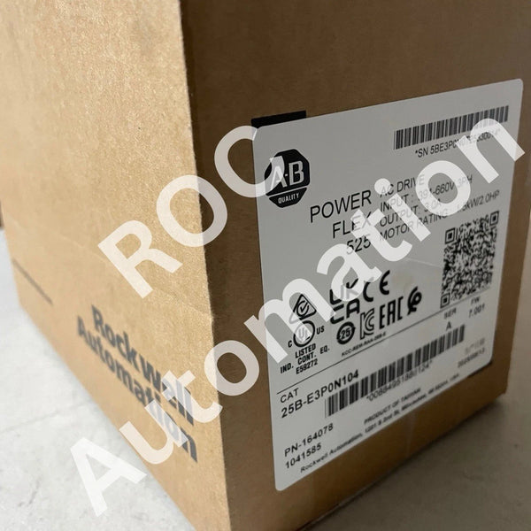 New Sealed Allen Bradley 25B-E3P0N104 /A PowerFlex 525 AC Drive