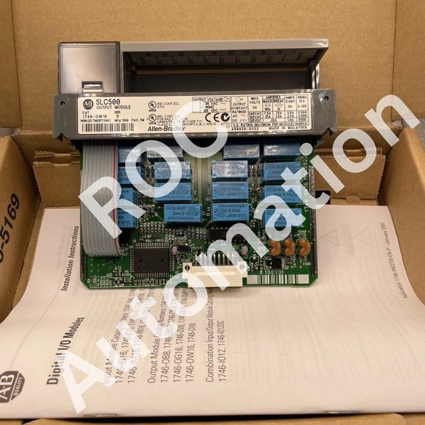 New Allen Bradley 1746-OW16 Ser D SLC 500 16-Channel Relay Output Module