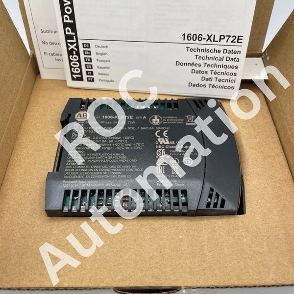 New Allen-Bradley 1606-XLP72E Power Supply XLP 72 W 1606XLP72E