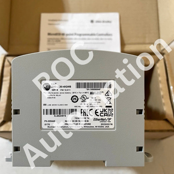New Allen Bradley 2080-LC50-48QWB Micro850 PLC Ethernet I/P Controller
