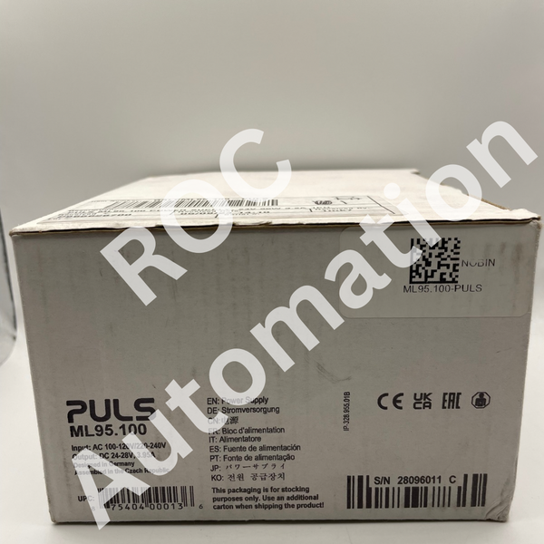 New Sealed PULS ML95.100 AC-DC Power Supply - 95W - 24-28VDC - DIN Rai