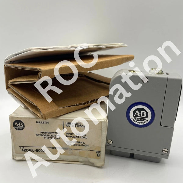 New Allen Bradley 42DRU-5000 Photoswitch Retroreflective Photohead Sensor