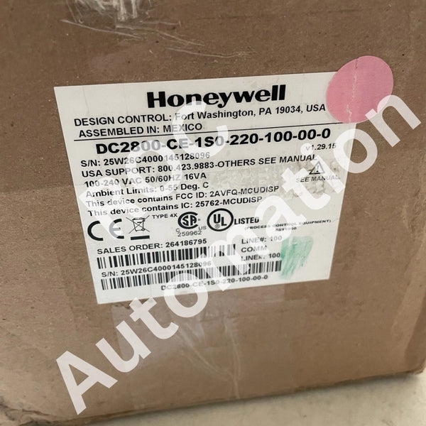 New Sealed Honeywell DC2800-CE-1S0-220-100-00-0 Digital Controller
