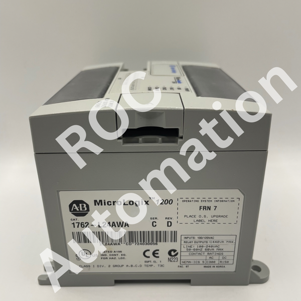 New Allen Bradley 1762-L24AWA Ser C rev D FRN7 MicroLogix 1200 Controller