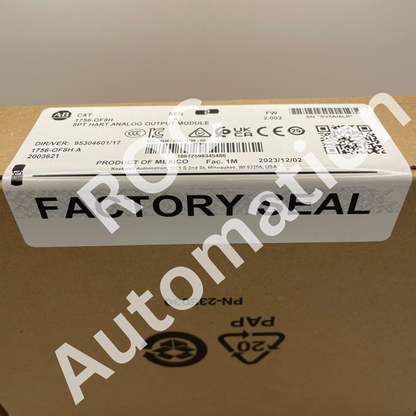 New Sealed Allen Bradley 1756-OF8H Ser A ControlLogix HART Output Module