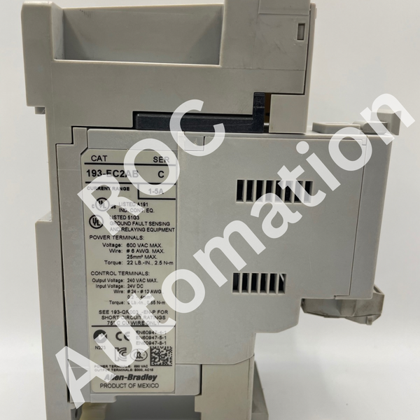 New Allen Bradley 193-EC2AB Ser C E3 Plus Solid State Overload Relay