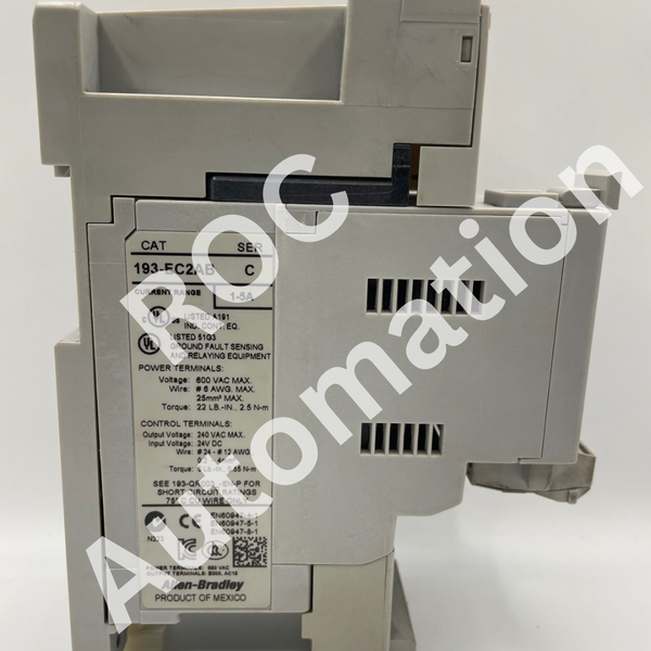 E3 Plus Module New Allen Bradley 193-EC2AB Ser C E3 Plus Solid State Overload Relay ...
