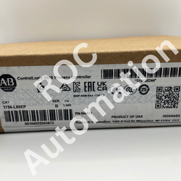 New Sealed Allen Bradley 1756-L85EP /B ControlLogix Process Controller