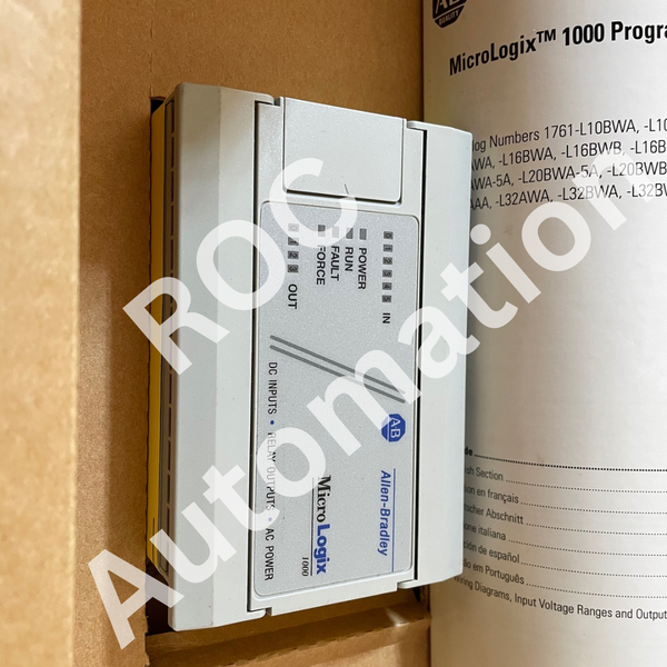 New Allen Bradley 1761-L10BWA Ser F MicroLogix 1000 PLC Programmer Controller