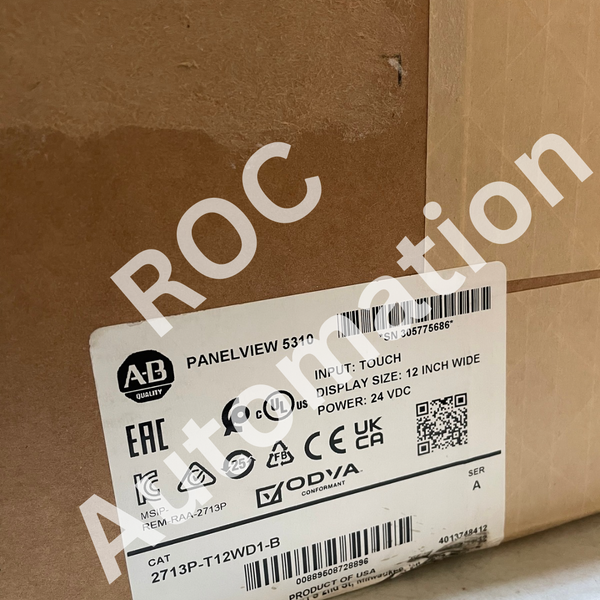 New Sealed Allen Bradley 2713P-T12WD1-B Panel View 5310 12"Wide Touch Screen Display