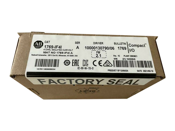 New Factory Sealed AB 1769-IF4I SER A Compact I / O Analog Input Module
