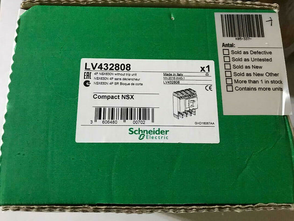 Schneider LV432808 4P NSX630N Without Trip Unit - Rocautomation
